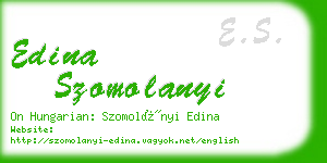 edina szomolanyi business card